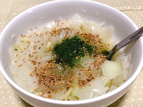 [レンジ]玉ねぎ＊食べるスープ(ラーメンスープ味
